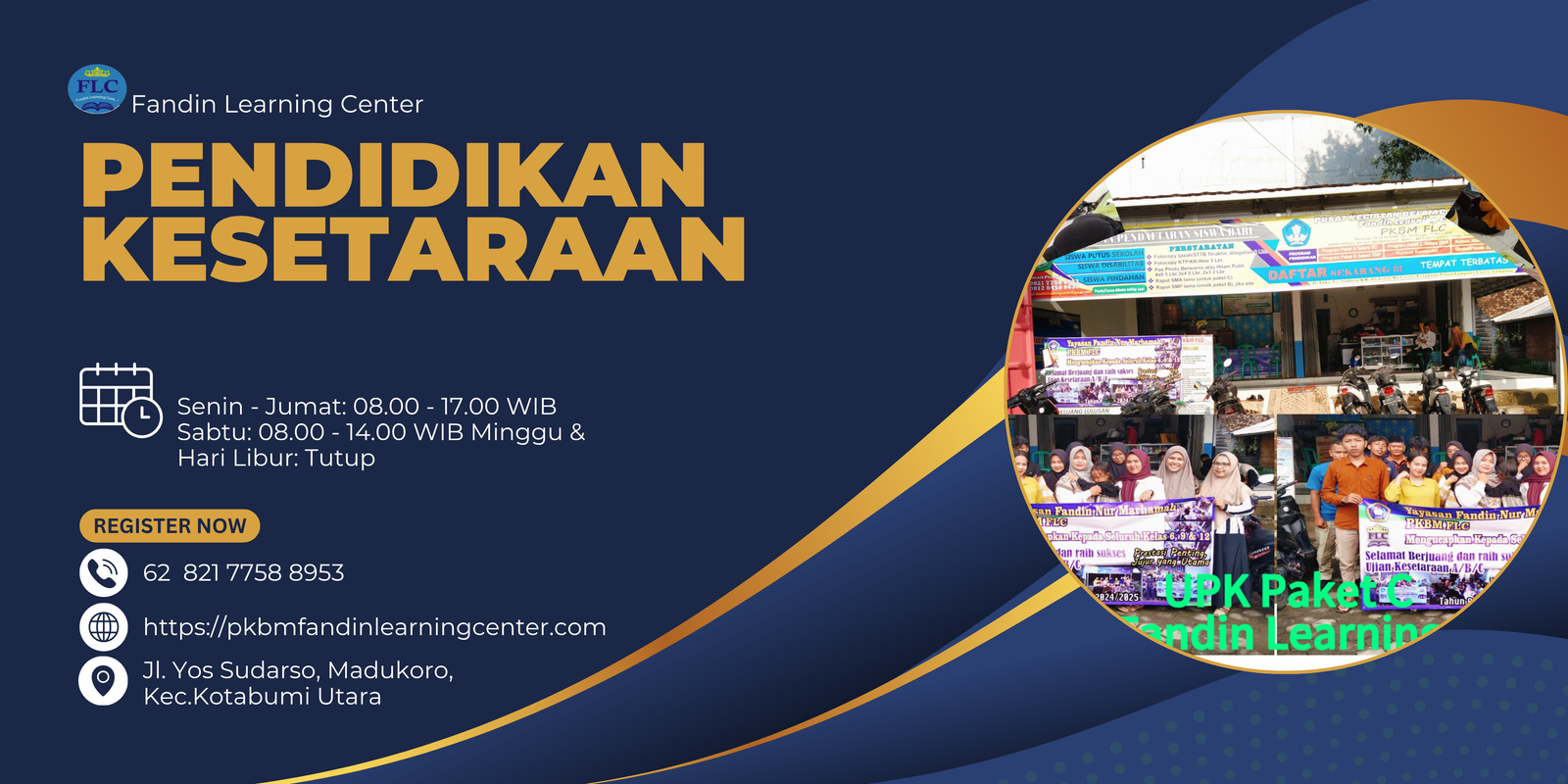 Banner Pendidikan Kesetaraan PKBM FLC